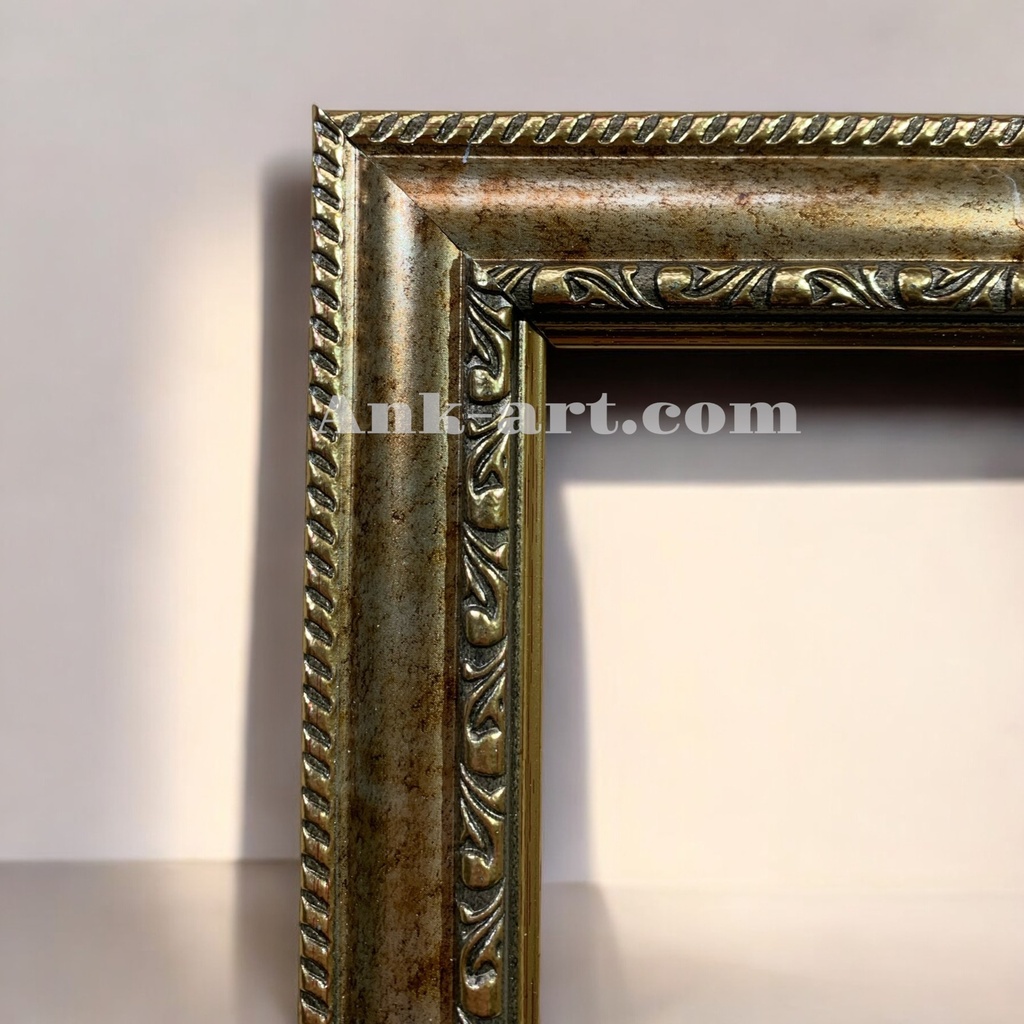 Фоторамка "золота з подвійним візерунком". Широкий  профіль 29 мм (Ш+).