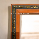 Фоторамка "помаранчева з вiзерунком". Середнiй (ПШ) профіль 22 мм.