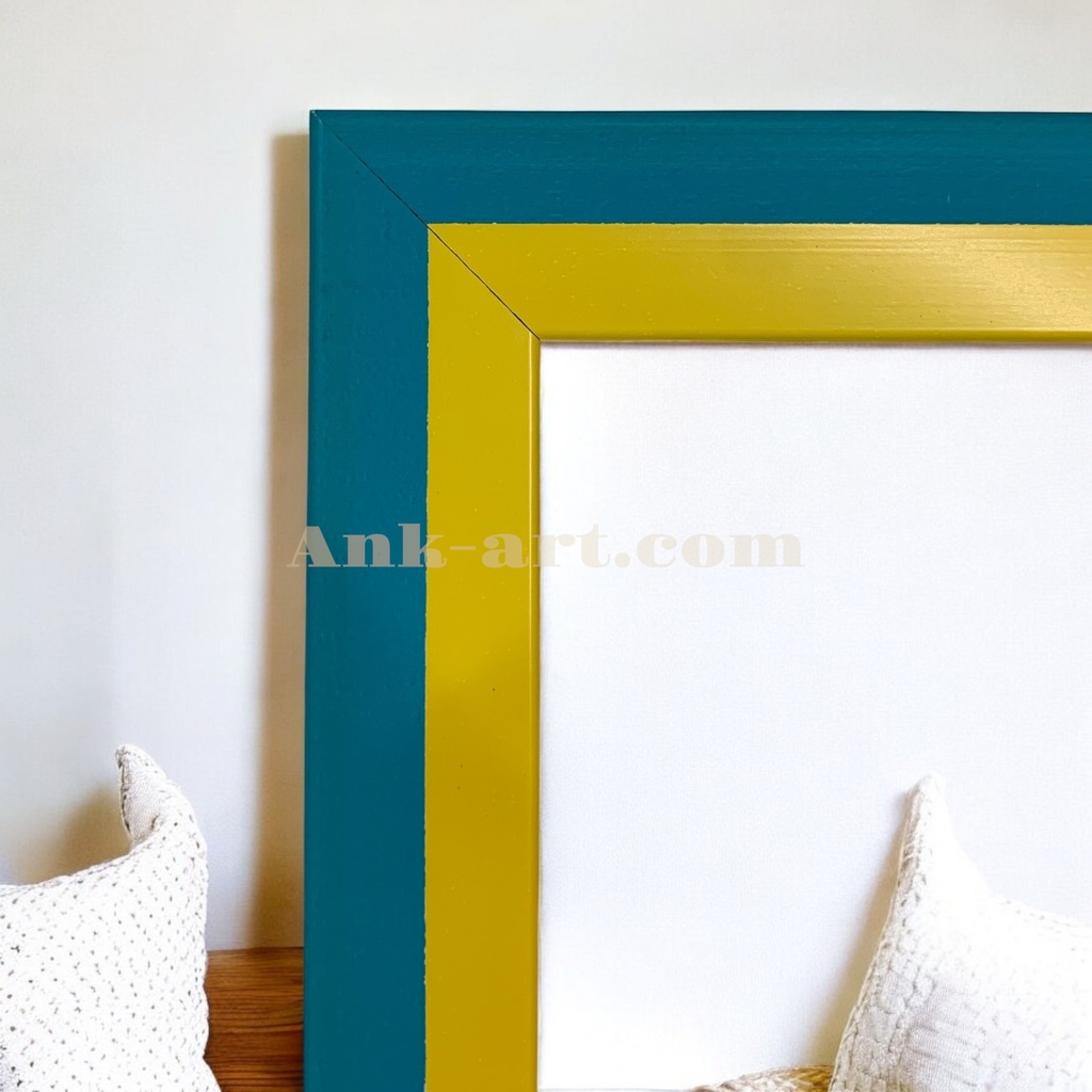 Фоторамка "жовто-блакитна". Вузький (У) профіль 16 мм