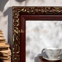 Фоторамка "коричнева з вiзерунком". Середнiй (ПШ) профіль 19 мм.