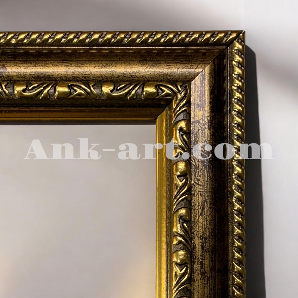 Фоторамка "темно-золота з подвійним візерунком". Широкий (Ш+) профіль 29 мм. 