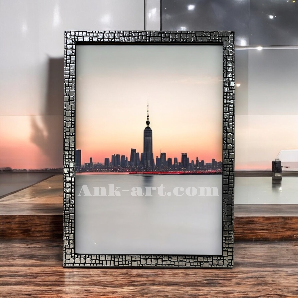 Рамка-026-1 "Структурне срібло". Вузький (У) профіль 16 мм. 