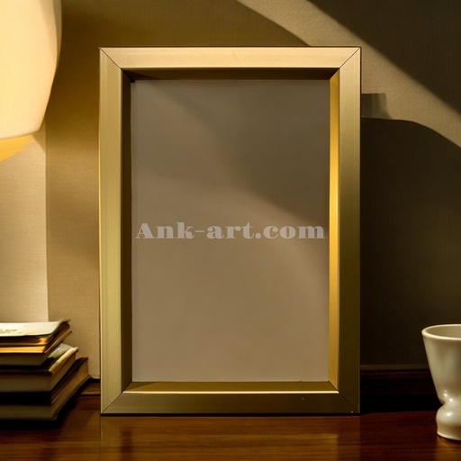 Рамка-022 "Гладке золото". Вузький (У) профіль 16 мм